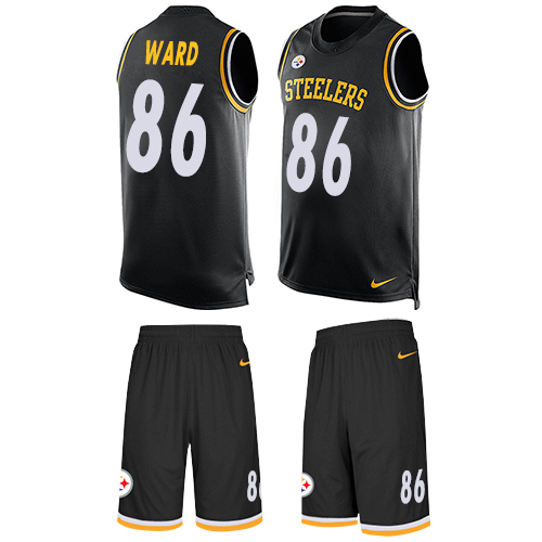 Nike Steelers #86 Hines Ward Black Team Color Men's Stitched NFL Limited Tank Top Suit Jersey - Click Image to Close